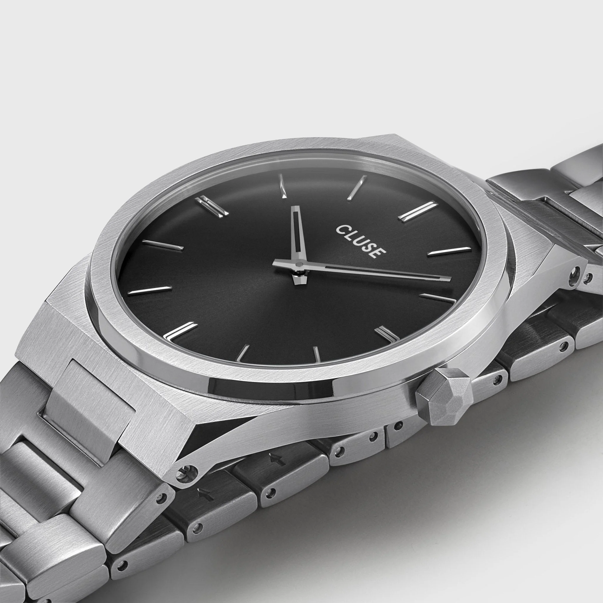 Vigoureux Watch Steel, Black, Silver Colour - Image 3