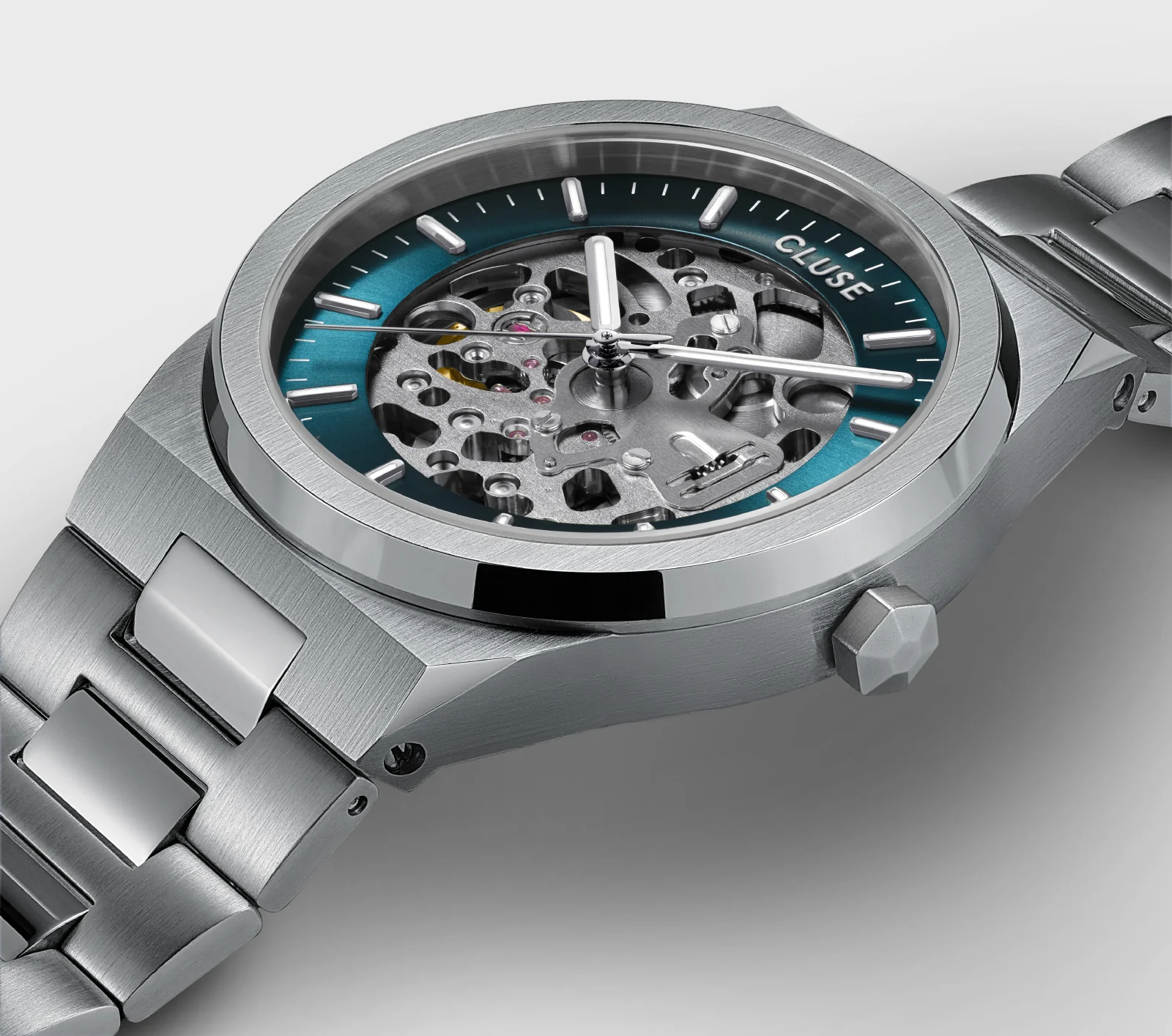 Vigoureux Automatic Watch Steel , Blue, Silver Colour - Image 3