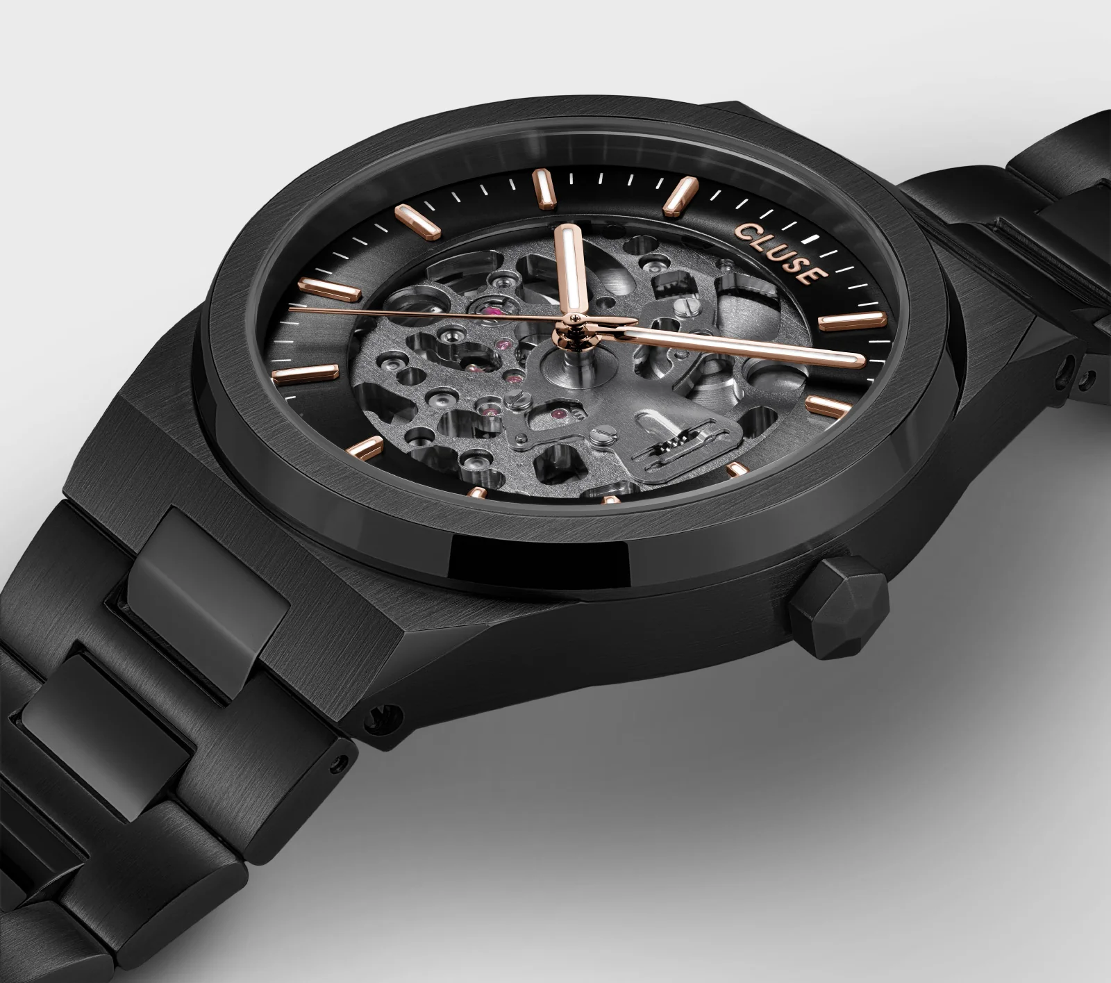 Vigoureux Automatic Watch Steel, Full black - Image 3
